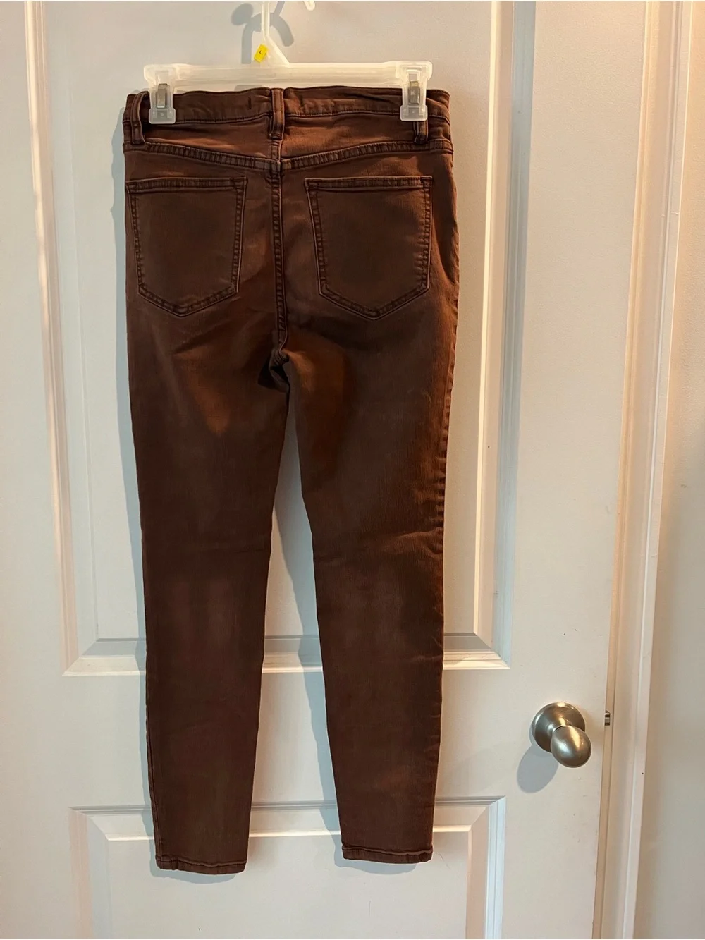 Free People Brown Skinny Jeans. Size 27